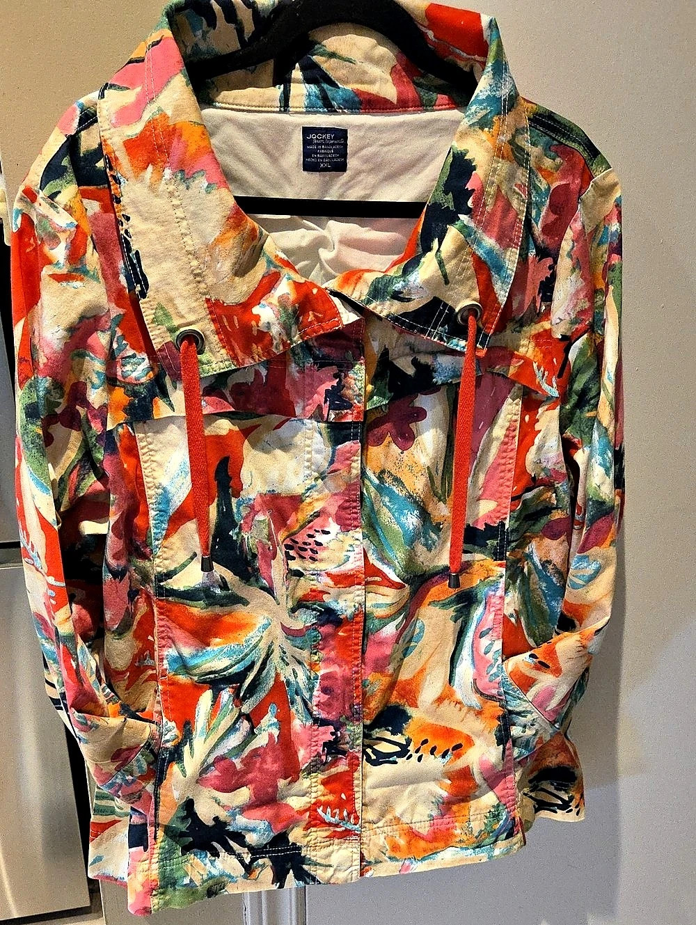 Jockey Women's Abstract Utility Jacket XXL Like New